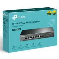 TP-Link TL-SG108-M2 8-Port 2.5G Masaüstü Switch - Çoklu Gigasbit Ağ Anahtarı (Metal Kasa, Tak Çalıştır)