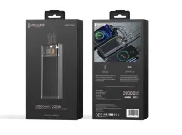 Venandin PWB20A1 20.000 mAh 22.5W Hızlı Şarj LED Göstergeli Kendinden Kablolu Powerbank – Type-C, Siyah