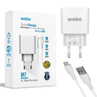 Weko WK-21436 2.1 Amper Telefon Şarj Adaptörü + Micro USB Kablo