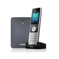 Yealink W76P IP DECT Telefon (W70B Baz + W56H Kablosuz Ahize) HD Ses, IP67 Dayanıklı, Uzun Pil Ömrü
