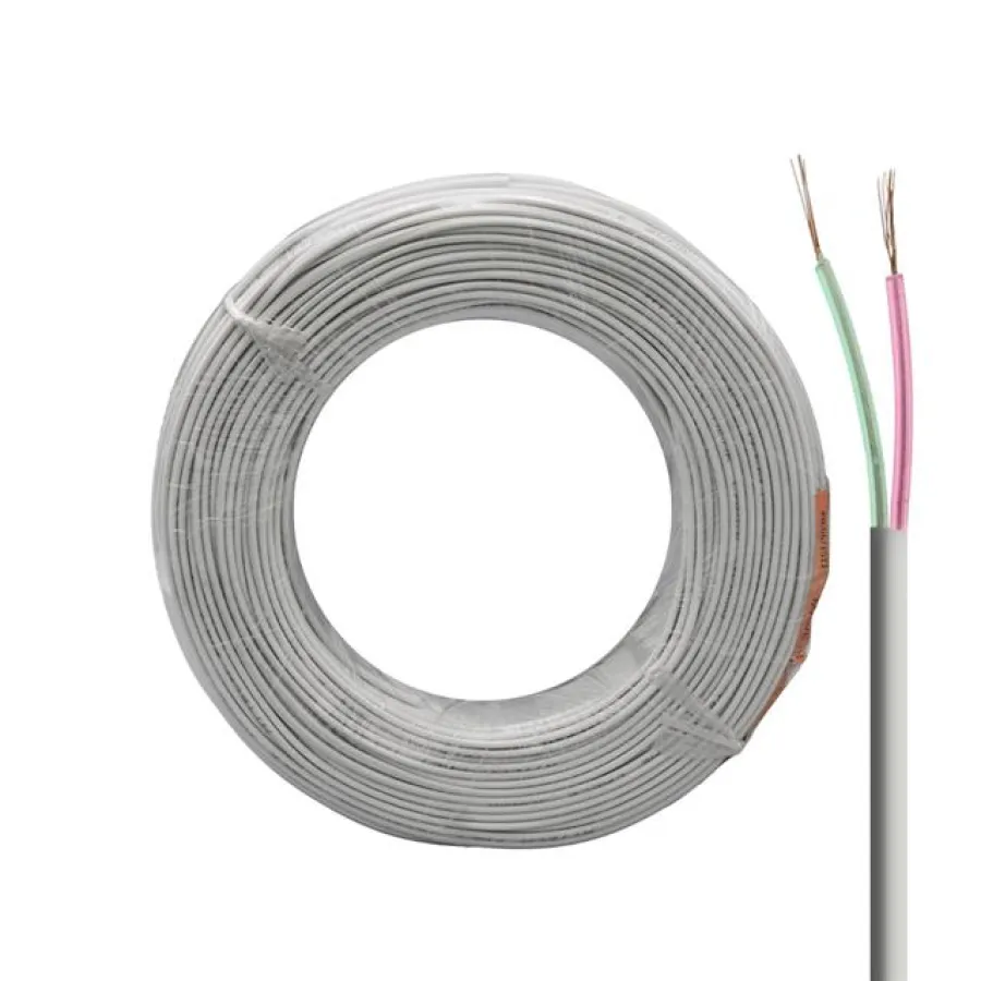 Lan LN-TEL22 Beyaz 2li Flat Köken 100 Metre Telefon Kablosu