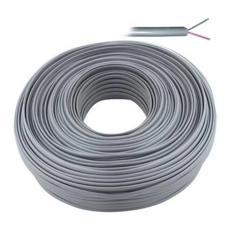 Lan LN-TEL44 Gri 2li Flat Köken 100 Metre Telefon Kablosu