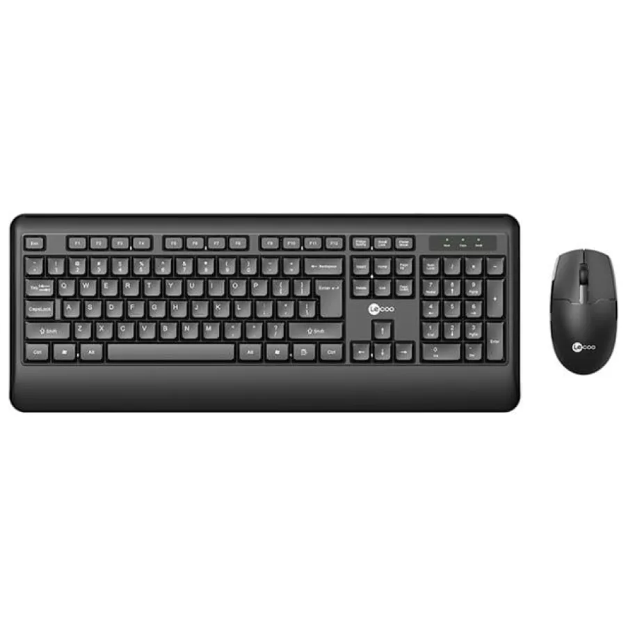 Lenovo Lecoo KW202 Kablosuz Q Klavye - Mouse Set Siyah