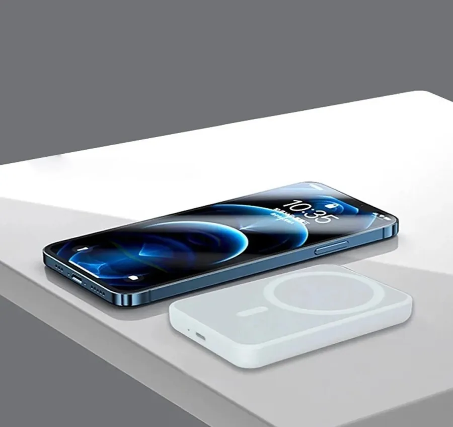 MagSafe Uyumlu Kablosuz Powerbank 10000 mAh – Ultra İnce Manyetik Hızlı Şarj Taşınabilir Güç Bankası
