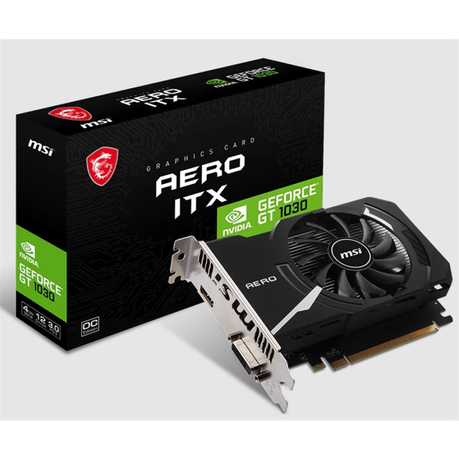 MSI GeForce GT 1030 AERO ITX 4GD4 OC 4GB DDR4 64 Bit Ekran Kartı