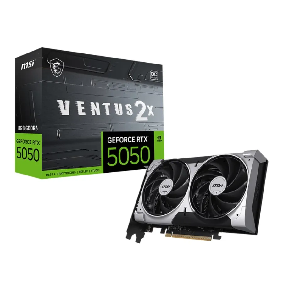 MSI GeForce RTX 5050 Ventus 2X OC 8GB GDDR6 128BIT 1XHDMI 3XDP EKRAN KARTI