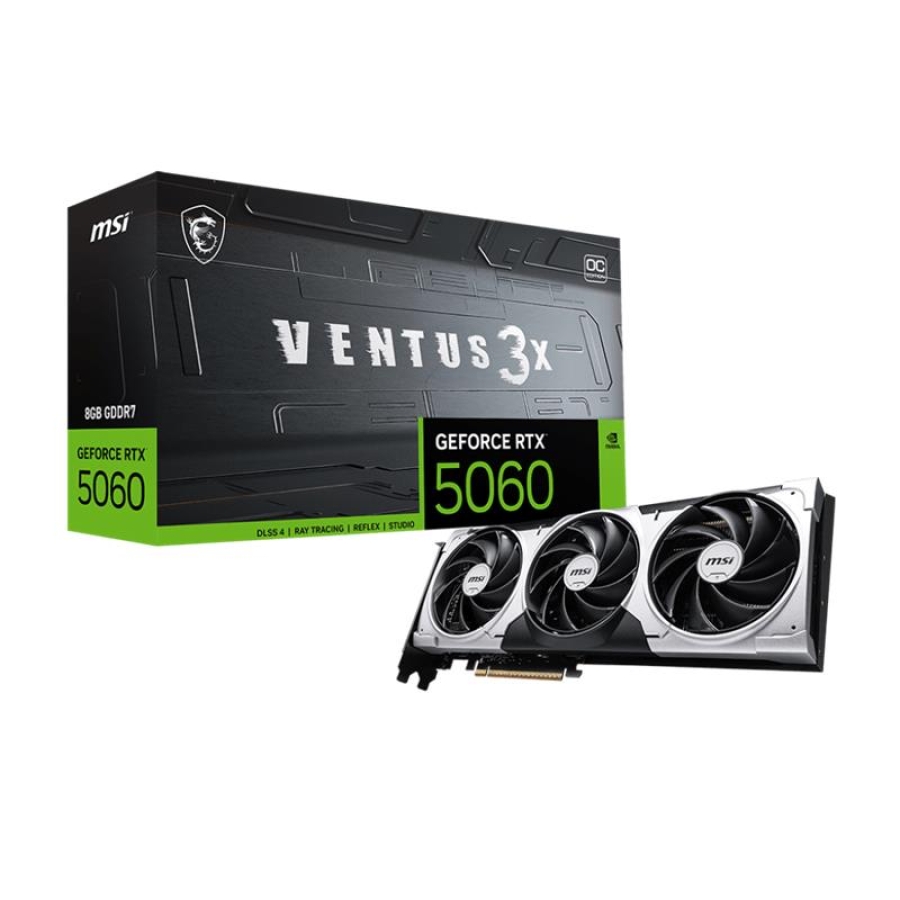 MSI GEFORCE RTX 5060 8G VENTUS 3X OC 8GB DDR7 128BIT 3XDP 1XHDMI EKRAN KARTI