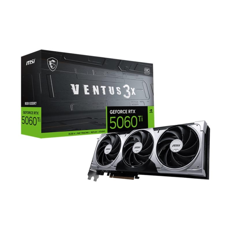 MSI GEFORCE RTX 5060 Ti 8G VENTUS 3X OC 8GB DDR7 128BIT 3XDP 1XHDMI EKRAN KARTI