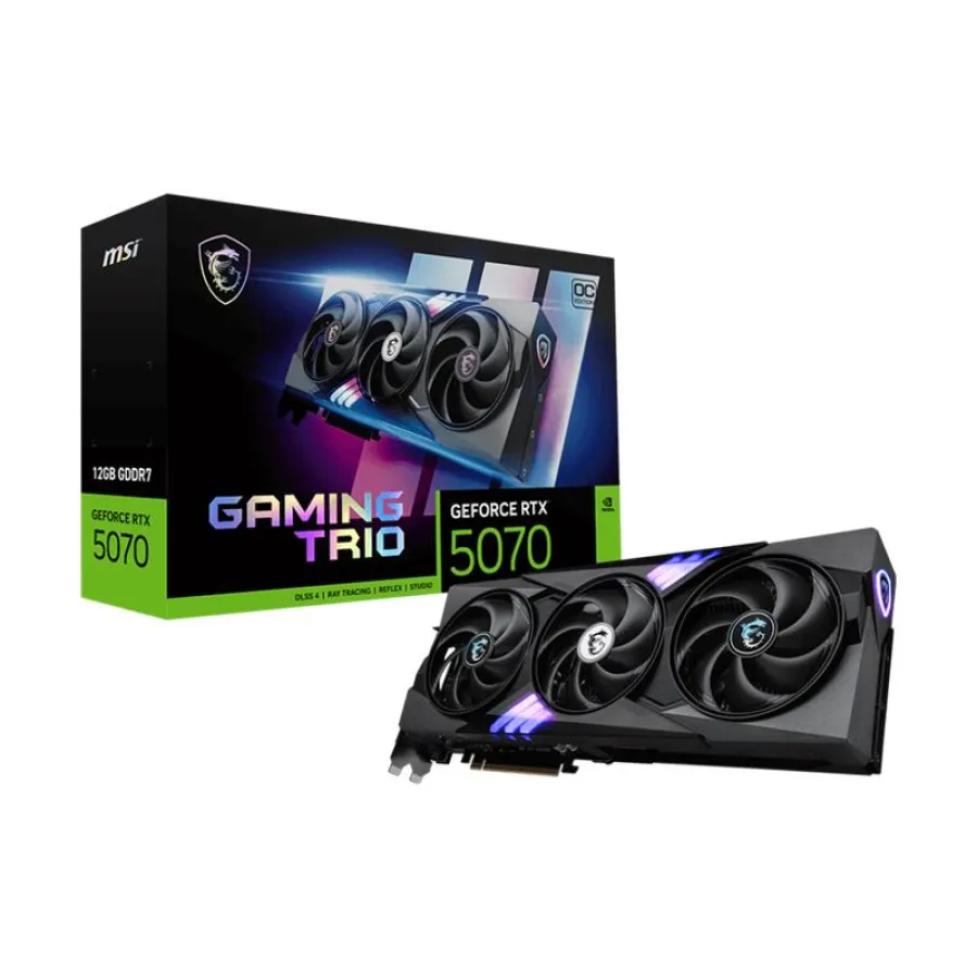 MSI GEFORCE RTX 5070 12G GAMING TRIO OC 12GB GDRR7 192BIT 1XHDMI 3XDP EKRAN KARTI