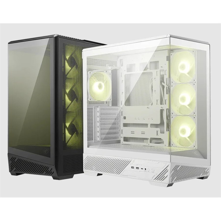 MSI MAG PANO 130R PZ TEMPERLİ CAM 3X120MM REVERSE ARGB 1X120MM ARGB FAN ATX PANORAMİK GAMİNG BİLGİSAYAR KASASI