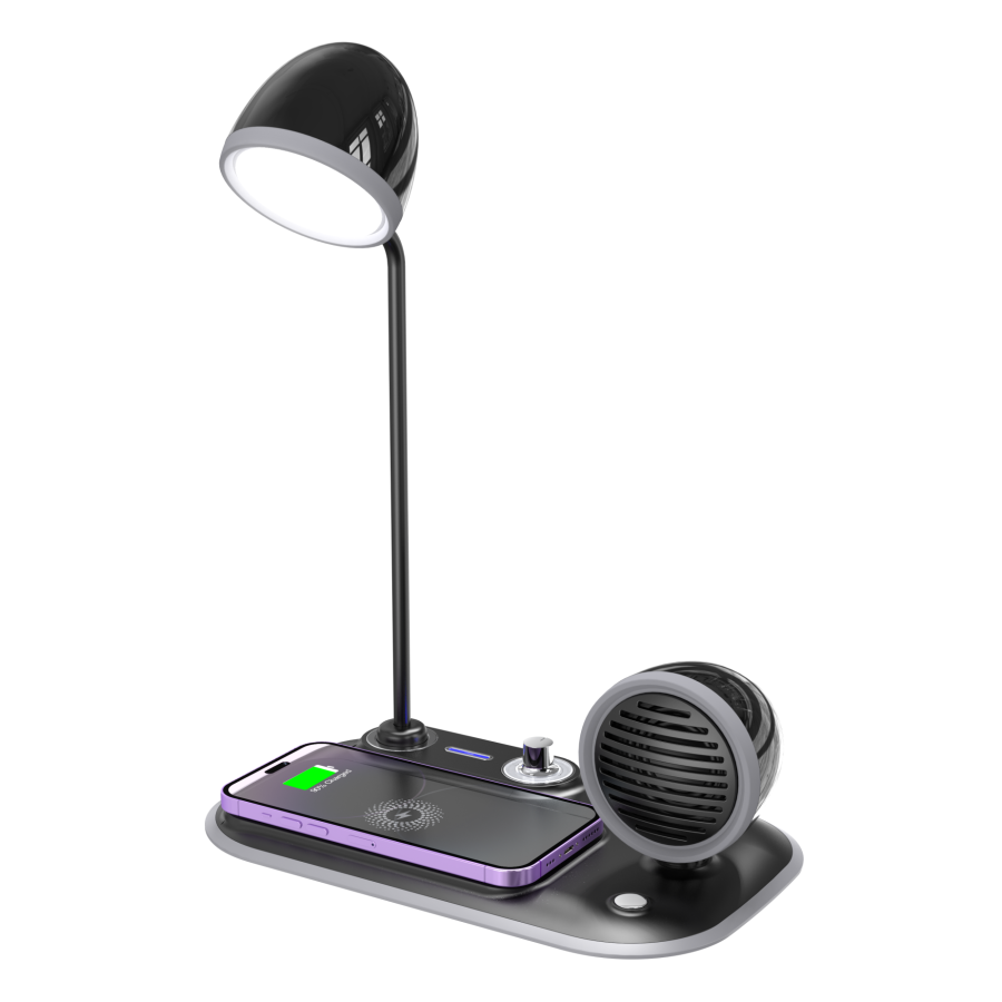 Venandin OPX‑1020 Manyetik Kablosuz Şarj Standı – 3’ü 1 Arada Qi Wireless Charger, Masaüstü Hızlı Şarj İstasyonu