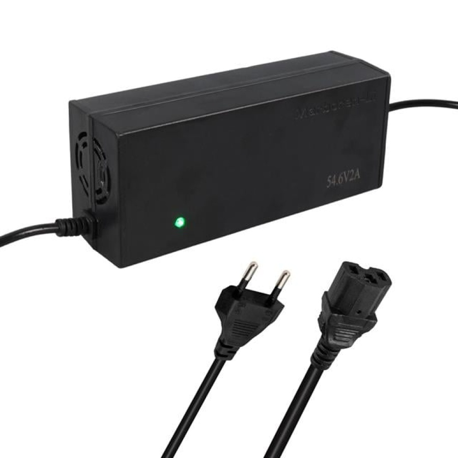 Powermaster Li-İon Lityum Piller İçin 54.6 Voltaj 2 Amper Elektrikli Bisiklet Şarj Cihazı