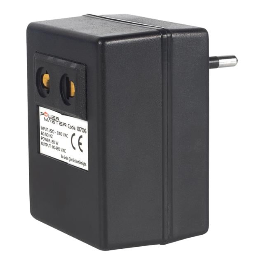 Powermaster PM-18706 220-110Volt 20VA AC/AC Dönüştürücü Transformatör