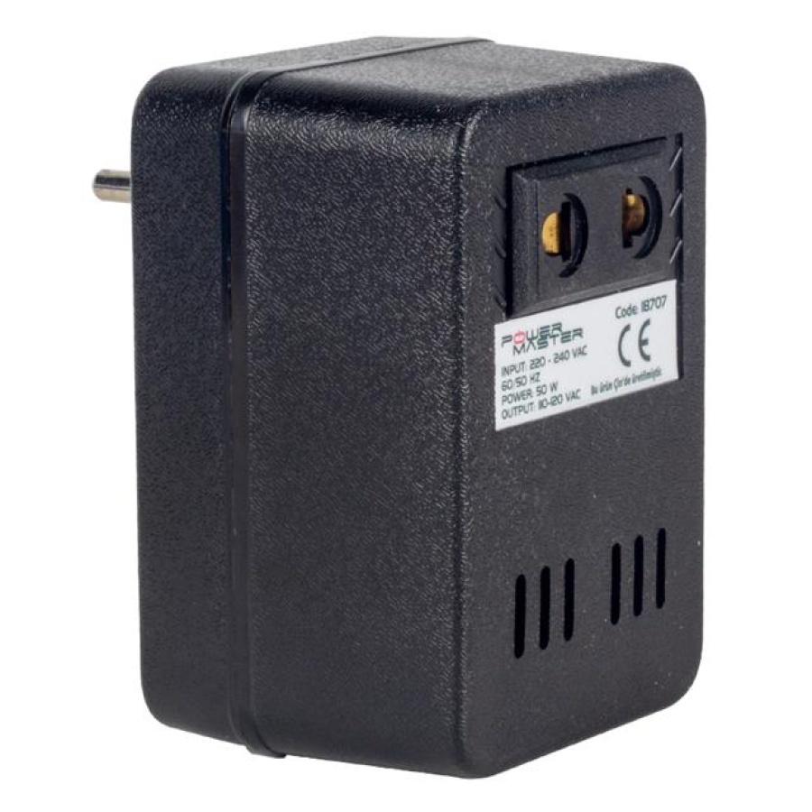 Powermaster PM-18707 220V-110V 50Va Ac/Ac Dönüştürücü Transformatör
