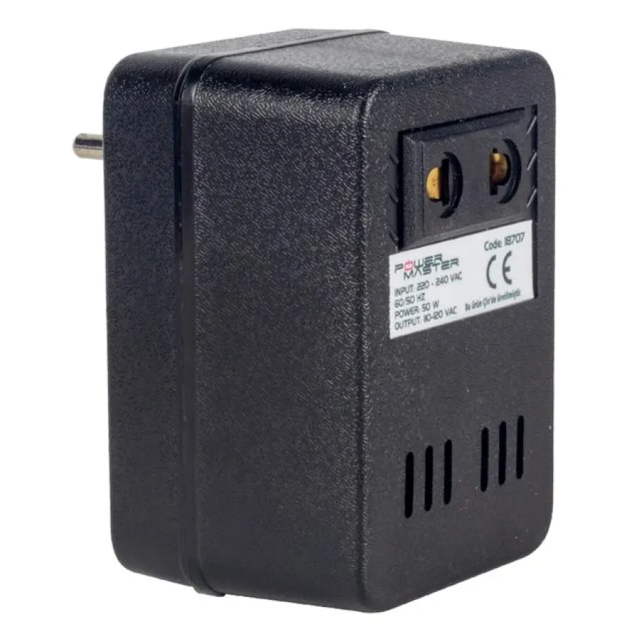 Powermaster PM-18707 220V-110V 50Va Ac/Ac Dönüştürücü Transformatör