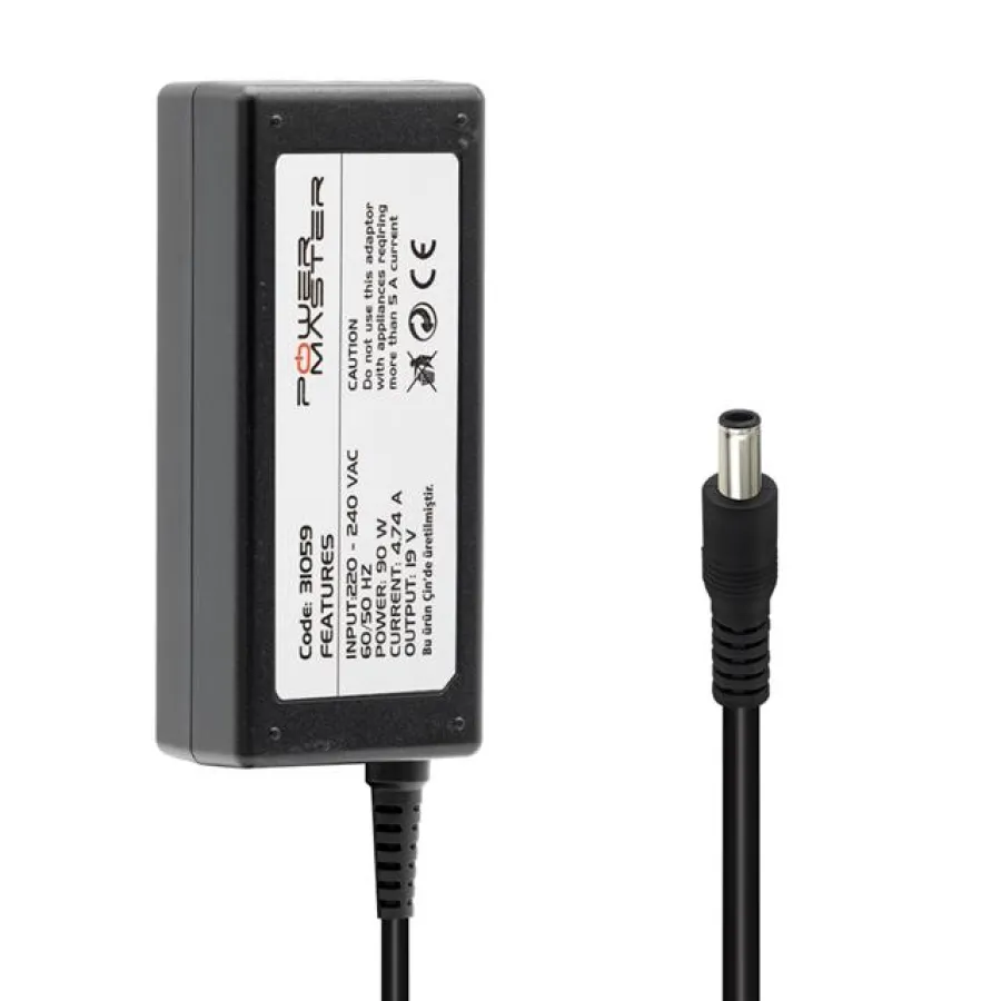 Powermaster PM-31059 19 Volt - 4.74 Amper 5.5*3.0 Mm Uçlu Adaptör (Samsung Notebook)