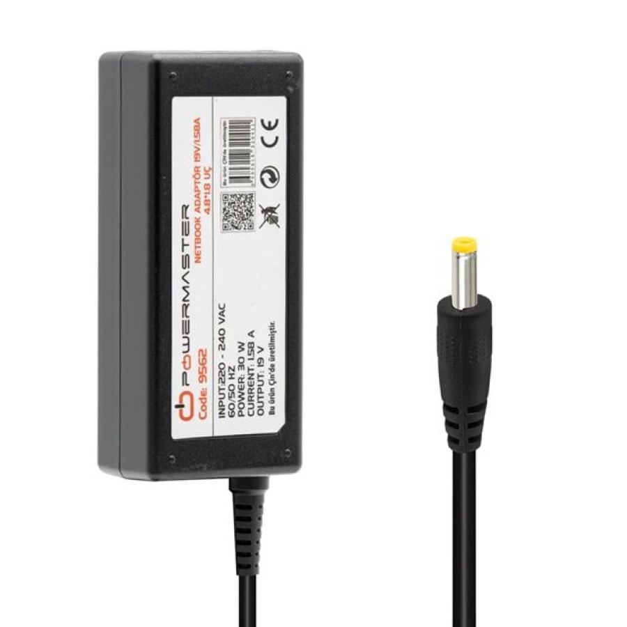 Powermaster PM-9562 19 Volt - 1.58 Amper 4.8*1.8 Mm Uçlu Adaptör (Hp Notebook)