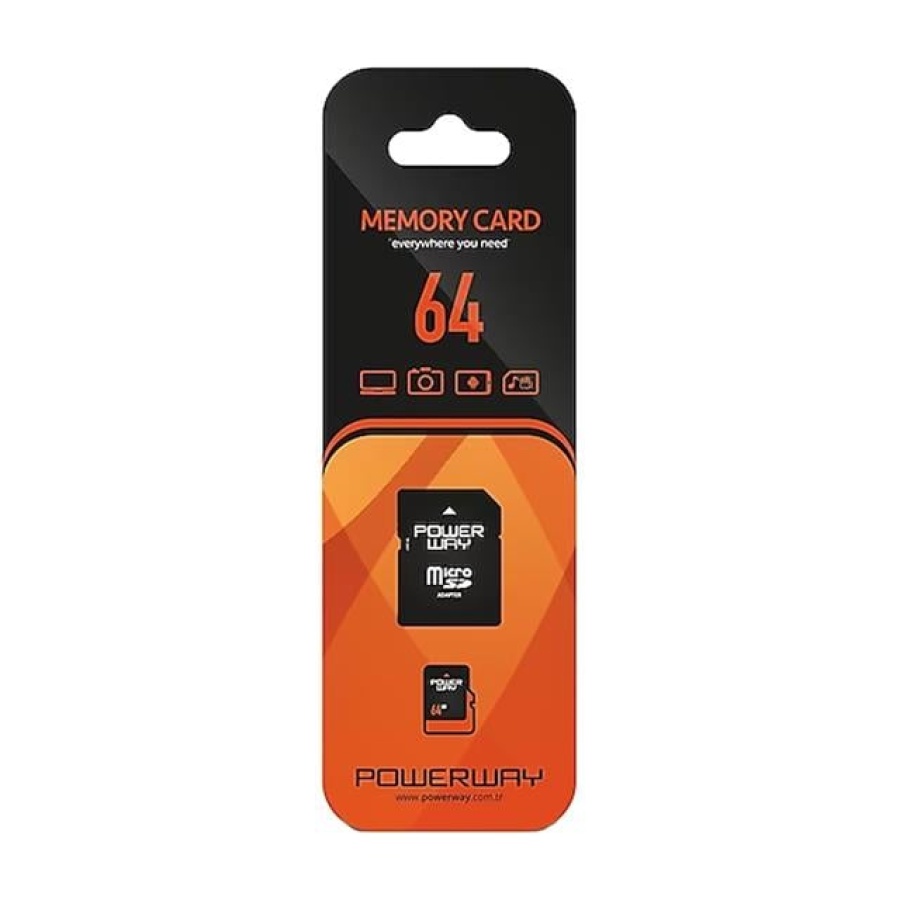 Powerway PWR-64 64 GB Micro SD Hafıza Kartı Class 10