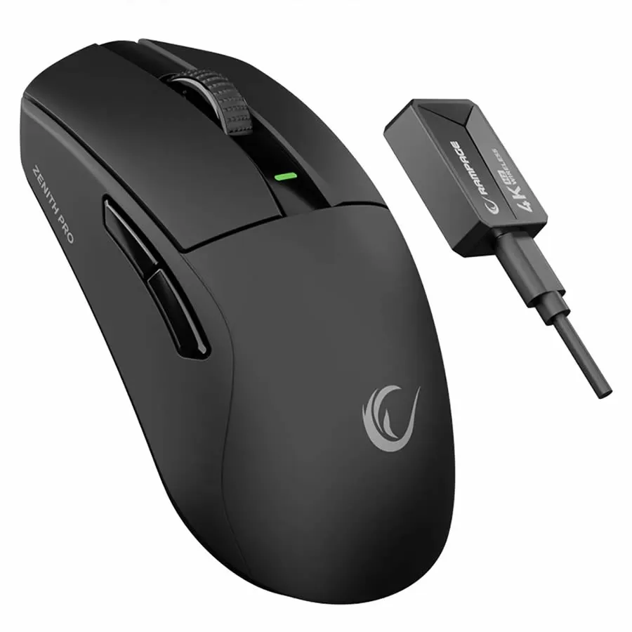 Rampage Zenith Kablosuz Gaming Mouse - PixArt PAW3395 Sensör, 26000 DPI, 2.4G + Bluetooth + Kablolu Bağlantı
