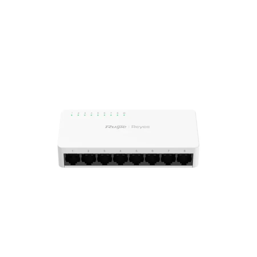 RUIJIE REYEE RG-ES08F 8 PORT 10/100 TAK CALISTIR PLASTIK KASA SWICH