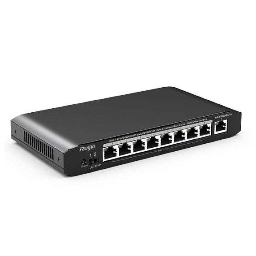 RUIJIE REYEE RG-ES109G-LP-L 8 PORT GIGABIT+1 PORT GIGABIT UPLINK 54W POE SWITCH