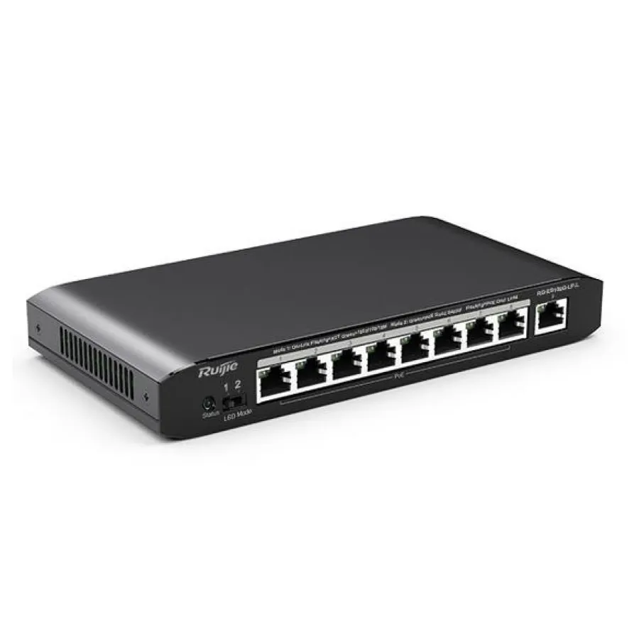 RUIJIE REYEE RG-ES109G-LP-L 8 PORT GIGABIT+1 PORT GIGABIT UPLINK 54W POE SWITCH