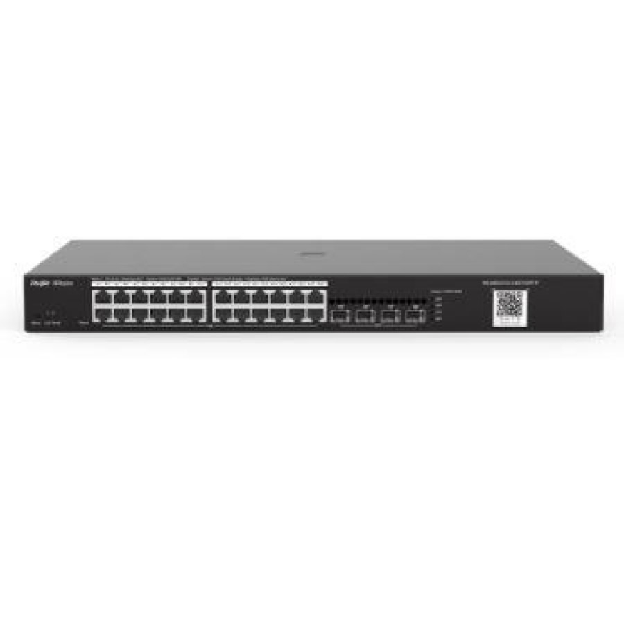 RUIJIE REYEE RG-NBS3100-24GT4SFP-P 24 PORT GIGABIT + 4X1GB SFP UPLINK L2 YÖNETİLEBİLİR 370W POE RACKMOUNT SWITCH