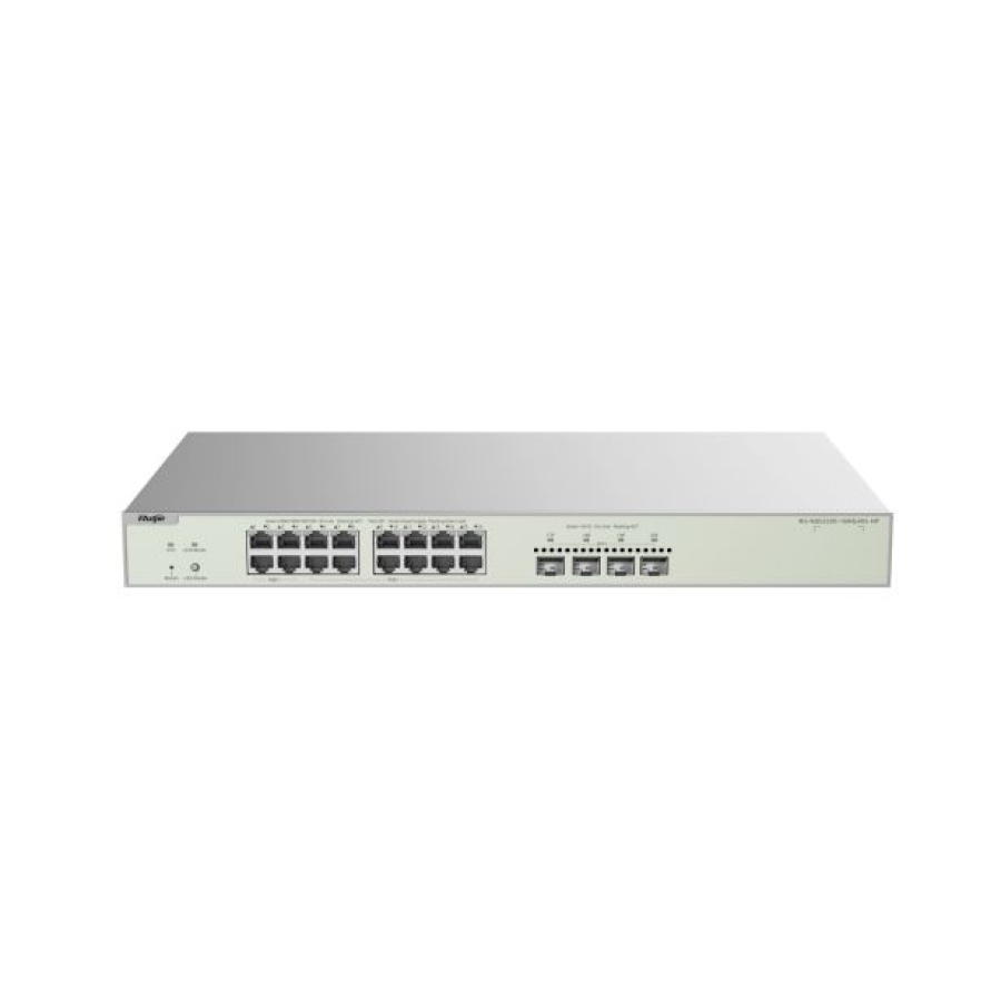 Ruijie Reyee RG-NBS3300-16MG4XS-HP 16 Port 2.5G L2+ Yönetilebilir PoE++ Switch - 4x10G SFP+, 370W, Cloud Yönetim