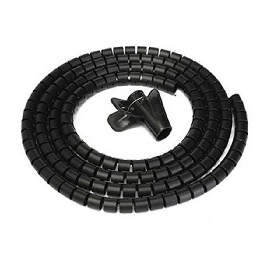 S-LINK SL-197 28mm 20 Metre Siyah Kablo Düzenleyici Spiral Kablo Toplayıcı