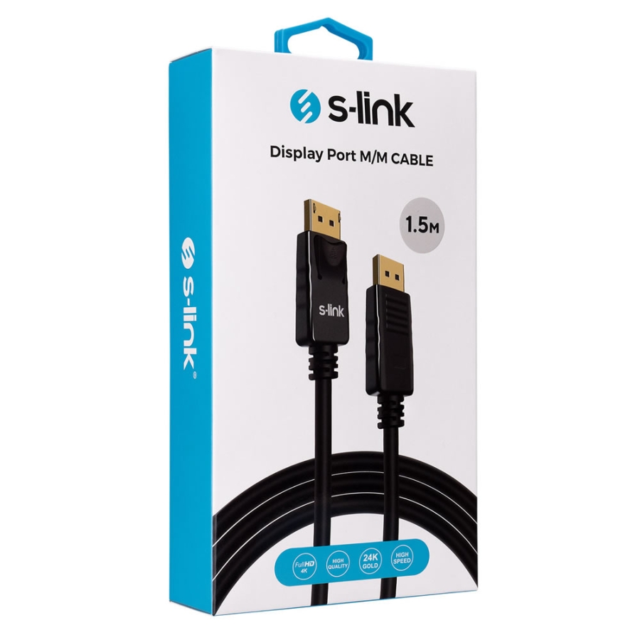 S-LINK SLX-460 1.5MT 4K DISPLAY PORT M/M KABLO