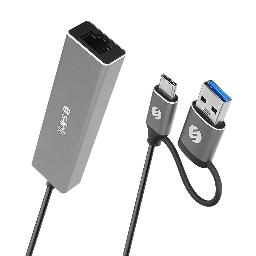 S-Link SW-U332 Type-C / USB 3.0 3 Portlu 1000Mbps Gigabit Ethernet Hub Çoğaltıcı