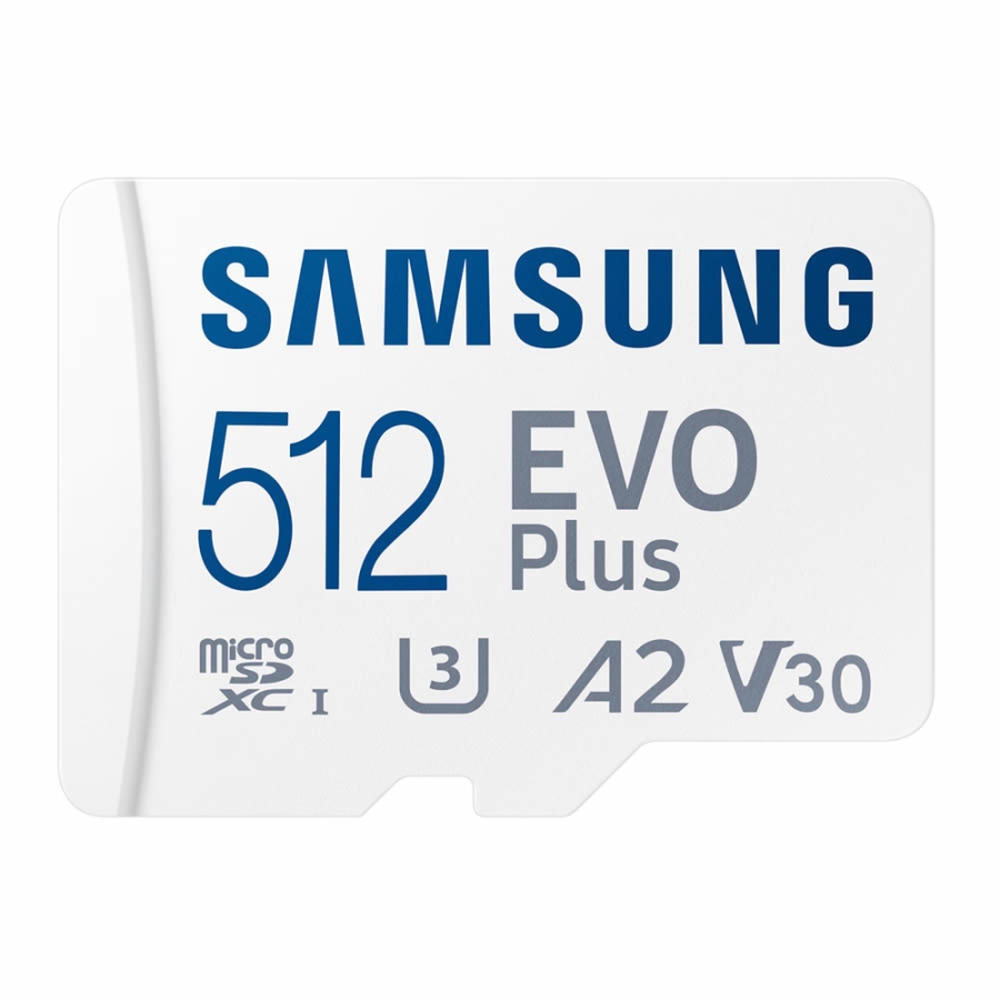 SAMSUNG 512GB EVO PLUS MICROSDXC UHS-I U3  V30  A2  160MB/S  MB-MC512SA/TR