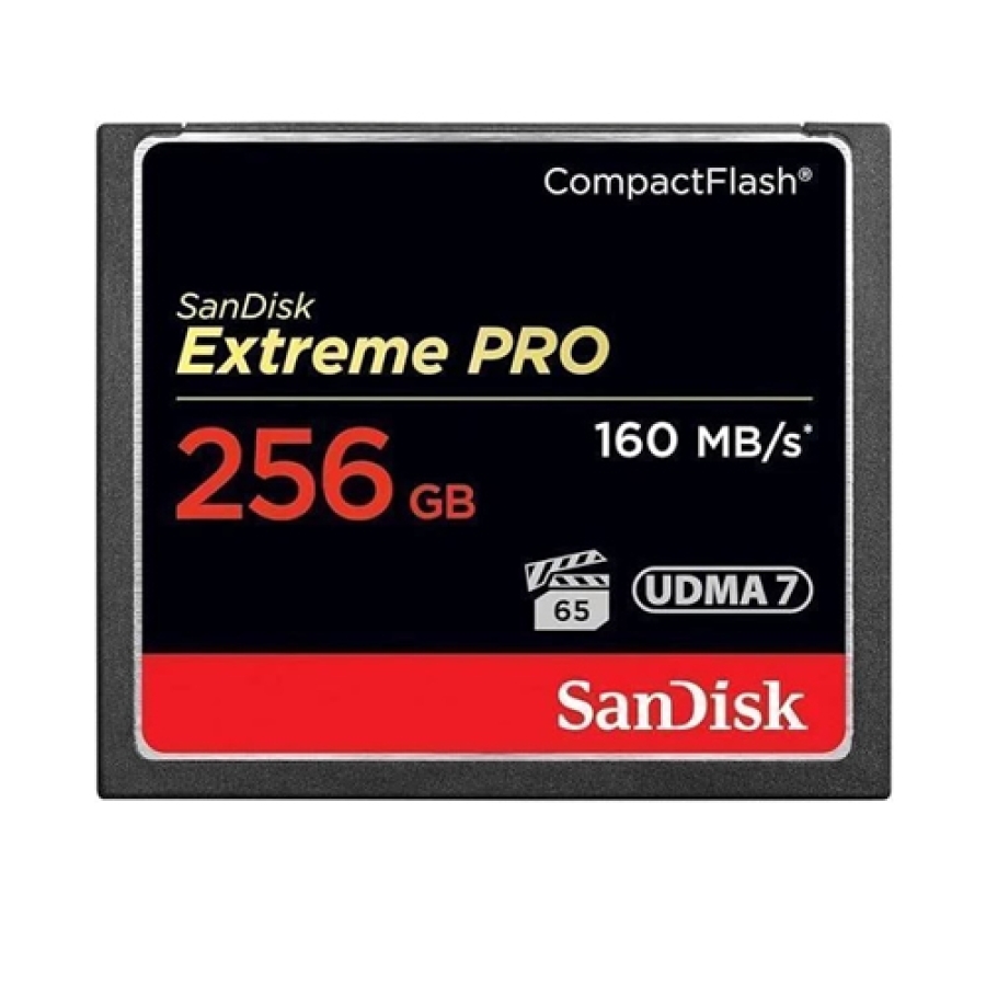 SanDisk Extreme Pro CF 160MB/s 256GB VPG 65, UDMA 7 Hafıza Kartı