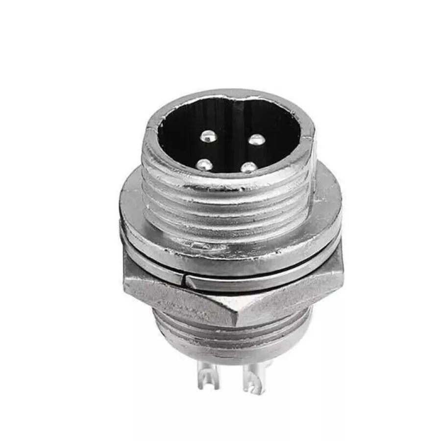 Mike Fiş Konnektör 4 Pinli 12 Mm Erkek Mayk Fiş