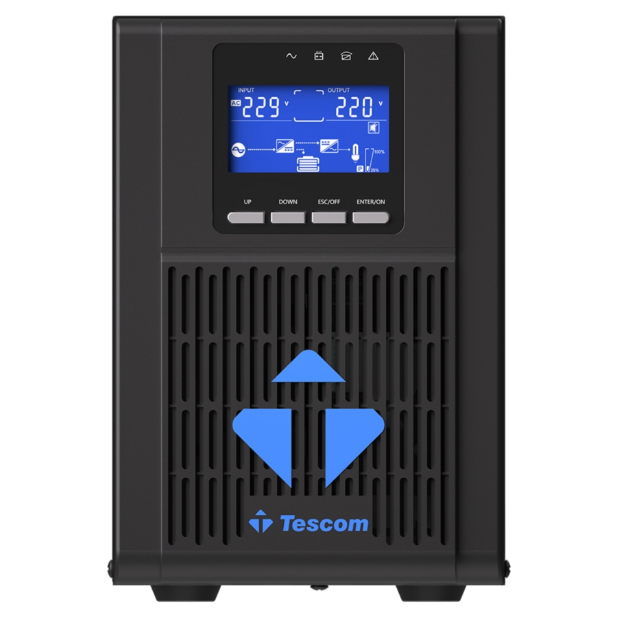 TESCOM NEOLINE 1KVA 1F/1F (2X7AH) 4/8DK LCD ONLINE UPS