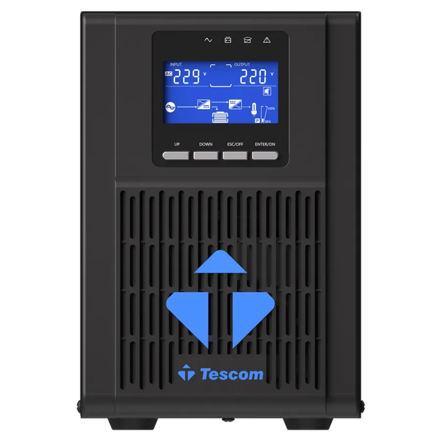 TESCOM NEOLINE 1KVA 1F/1F (2X7AH) 4/8DK LCD ONLINE UPS