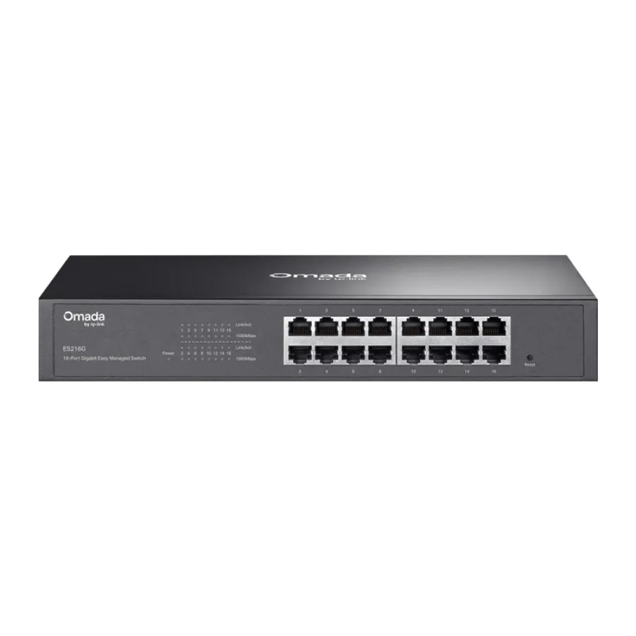 TP-LINK OMADA ES216G 16 PORT GIGABIT YONETILEBILIR METAL KASA SWITCH