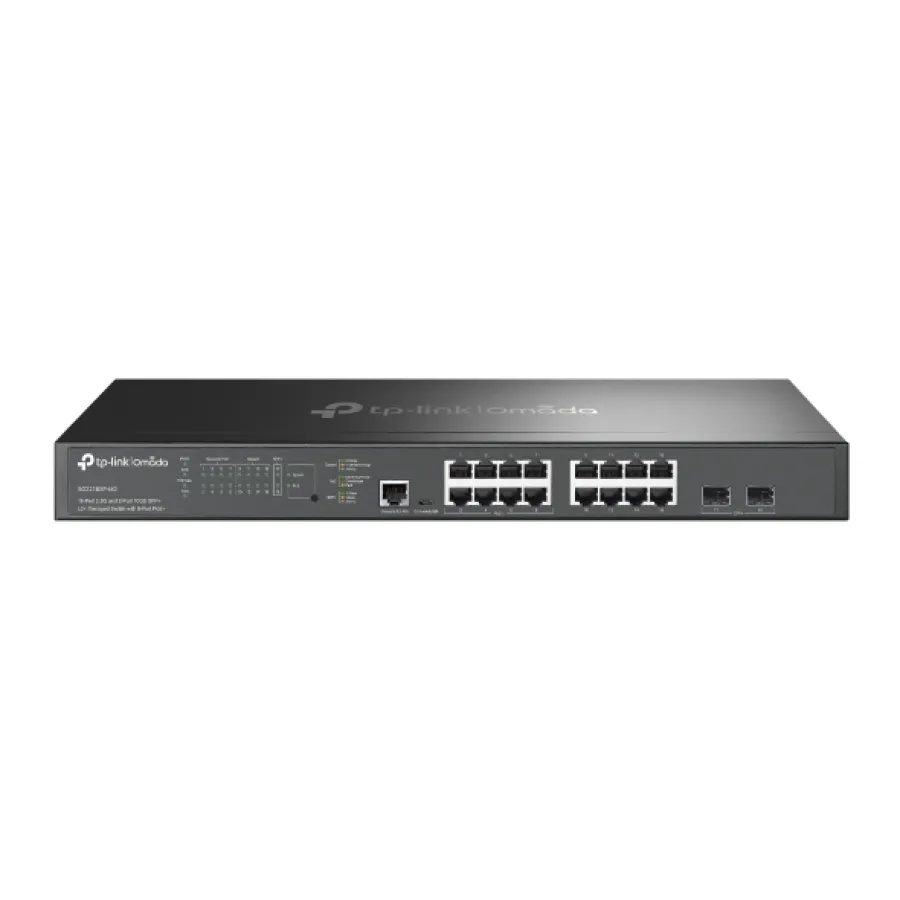 TP-LINK OMADA SG3218XP-M2 16 PORT 2.5G 2 PORT 10GE SFP+ L2+ MANAGED SWITCH WITH 8-PORT POE+