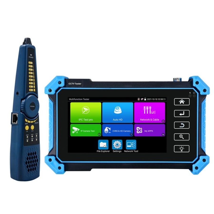 Uptech IPC-5100C-PLUS 5.4" Dokunmatik 4K IP Kamera Test Cihazı, Kablo Bulucu, PoE, ONVIF Destekli Profesyonel CCTV Tester