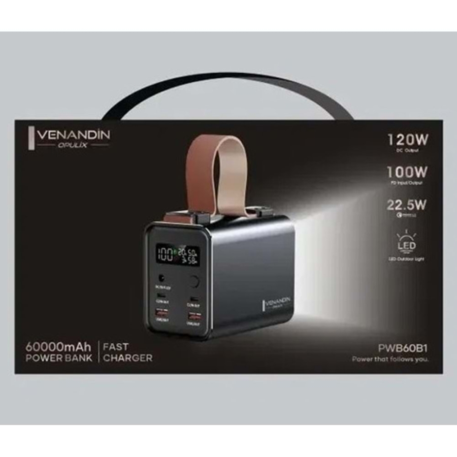 VENANDİN PWB60B1 100W 60,000MAH HIZLI ŞARJ POWERBANK