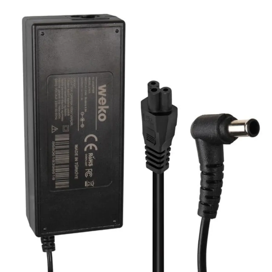 Weko 14 Volt - 3 Amper 6.5*4.4 Uçlu Yerli Üretim Plastik Kasa Masaüstü Samsung Monitör Adaptörü