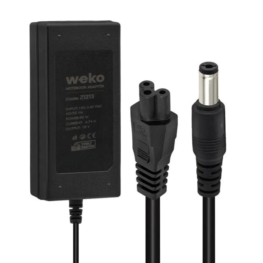 Weko 19 Volt 4.74 Amper 90 Watt Notebook Adaptör (5.5*2.5 Uçlu)