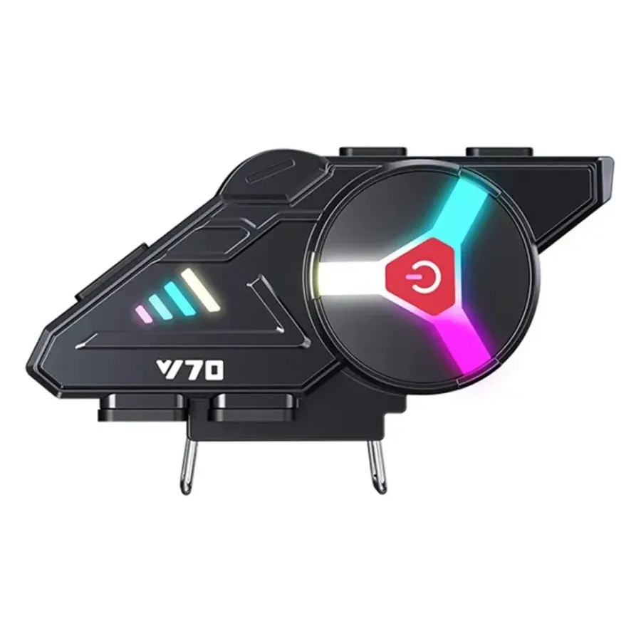 Y70 Intercom - Bluetooth 5.3 Motosiklet Kask Kulaklığı, IP67 Su Geçirmez, Gürültü Önleyici, Çift Cihaz Bağlantılı