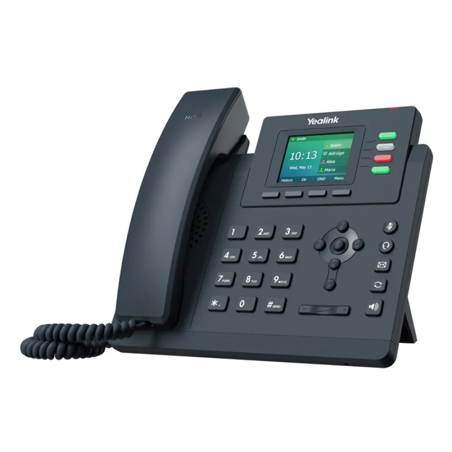 YEALINK SIP-T33G 2.4 INC RENKLİ EKRAN HD SES GÜRÜLTÜ ENGELLEME POE DESTEKLİ MASAÜSTÜ TELEFON