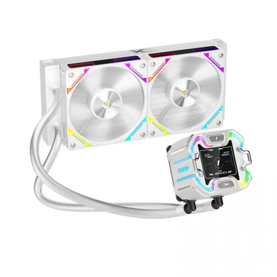 1ST PLAYER X STARSHIP 240MM BEYAZ ARGB IPS 2.4" DİJİTAL EKRANLI PREMIUM İŞLEMCİ SIVI SOĞUTUCU