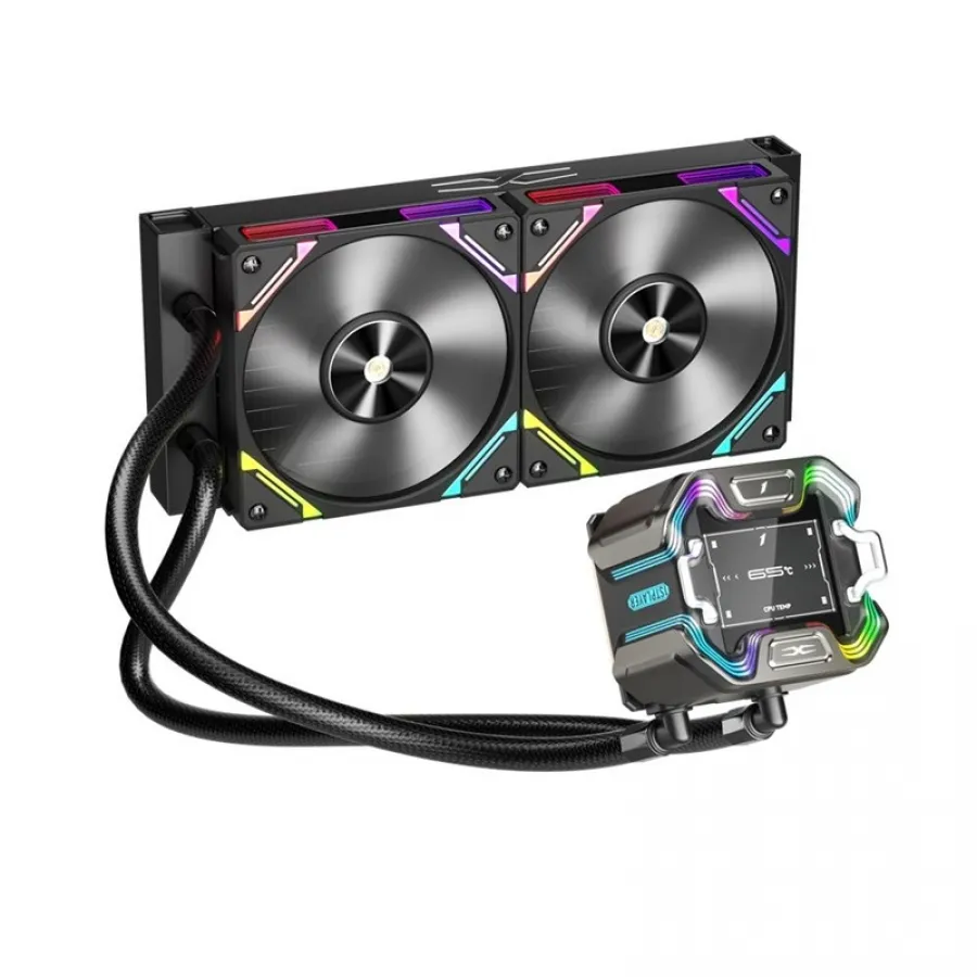 1ST PLAYER X STARSHIP 240MM SİYAH ARGB IPS 2.4" DİJİTAL EKRANLI PREMIUM İŞLEMCİ SIVI SOĞUTUCU