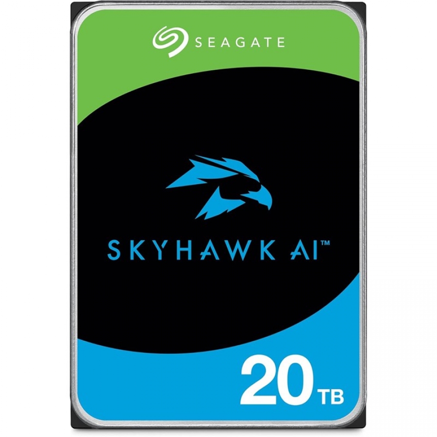 20TB SEAGATE 3.5 SKYHAWK AI SATA 512MB 7/24 GUVENLIK ST20000VE003