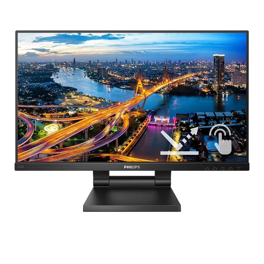 24 PHILIPS 242B1TC/00 IPS 4MS 75MHZ 1XVGA 1XHDMI 1XDP USB 3.2 FHD 1920X1080 HOPARLÖR DOKUNMATİK EKRAN MONİTÖR