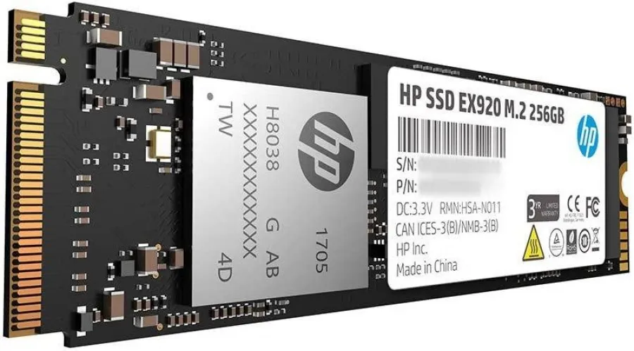 256 GB HP-X 2.5 EX920 M.2 550MB/S 480MB/S 2YY45AA