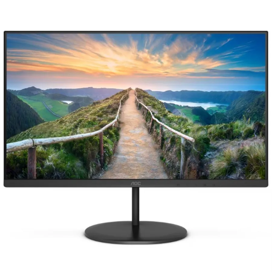 27 AOC U27V4EA 1MS 100MHZ 1XHDMI 1XDP USB3.2 3440X1440 HOPARLÖR ÇERÇEVESİZ FLICKER-FREE VESA SİYAH
